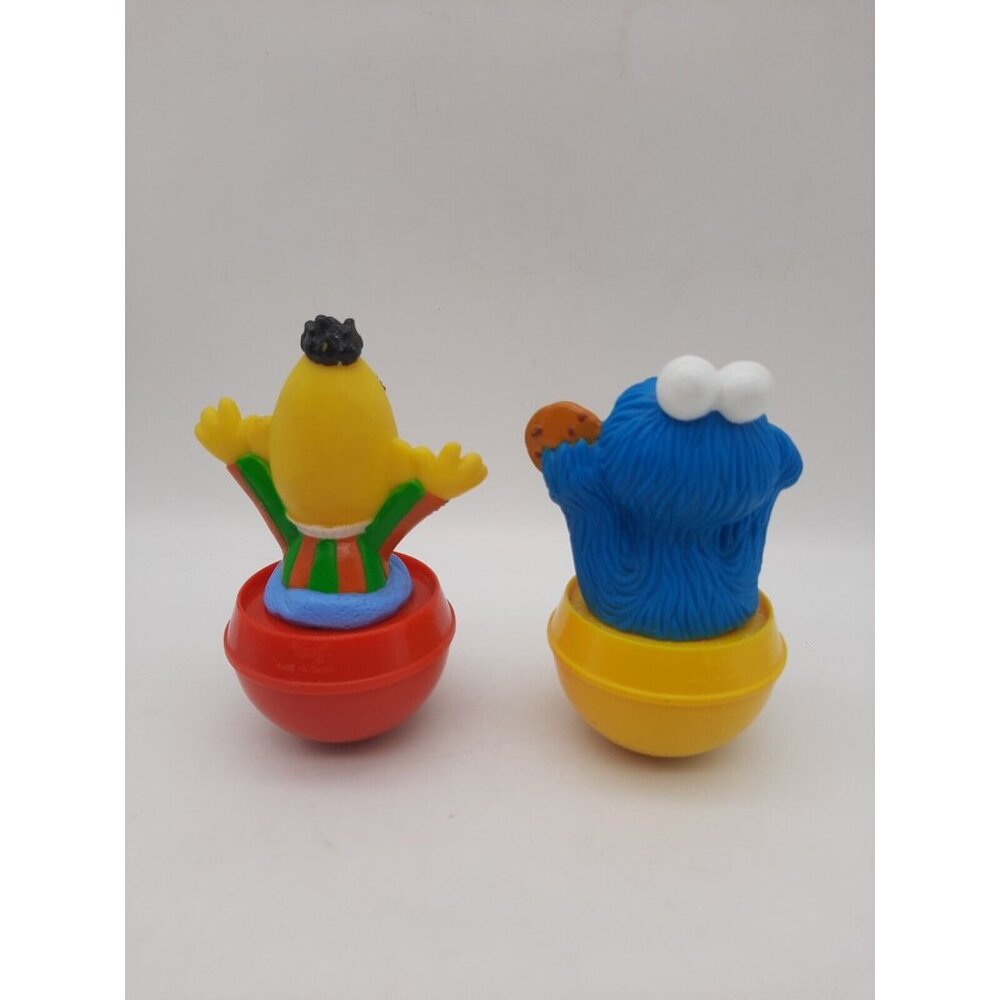 Illco VINTAGE Sesame Street 5” Tall Wobble Toys Muppets Bert & Cookie - Picture 3 of 6